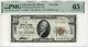 1929 $10 Edwardsville Monnaie Nationale Des Billets Illinois Pmg Gem Unc 65 Epq