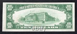 1929 10 $ La Première Banque Nationale de Brenham, Tx Monnaie Nationale Ch. #3015 Unc
