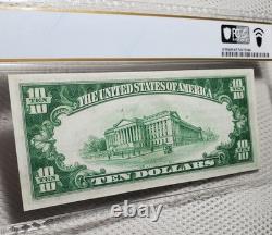 1929 $10 Monnaie Nationale Weedsport, New York PCGS Gem UNC 65PPQ Belle Note Rare