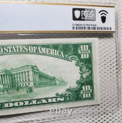 1929 $10 Monnaie Nationale Weedsport, New York PCGS Gem UNC 65PPQ Belle Note Rare