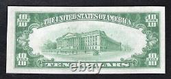 1929 10 $ Première Banque Nationale de Hawley, Pa Monnaie Nationale Ch. #6445 Gem Unc