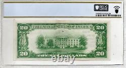 1929 20 $ Riggs Nb de Washington, D. C. Monnaie Nationale Ch. #5046 Pcgs 64