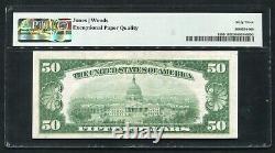 1929 50 $ Paterson Nb Paterson, Nj Monnaie Nationale Ch. #4072 Pmg Unc-63epq