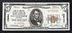 1929 5 $ Banque D'amérique San Francisco, Ca Monnaie Nationale Ch. #13044 Presque Neuf
