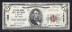 1929 5 $ La Salem Nb & Trust Co. Salem, Nj Monnaie Nationale Ch. #1326 Gem Unc
