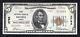 1929 $5 Tyii First National Bank À Wichita, Ks Monnaie Nationale Ch#2782 Gem Unc