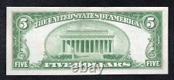 1929 $5 Tyii First National Bank À Wichita, Ks Monnaie Nationale Ch#2782 Gem Unc