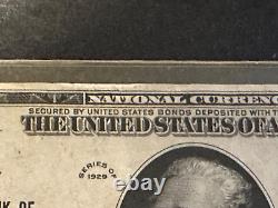 1929 Billet de banque national de la National Whitney Bank de La Nouvelle-Orléans de 10$. UNC