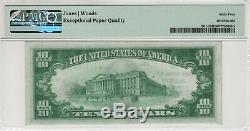 1929 T1 10 $ National Banknote Monnaie Albion Nebraska Pmg Unc 64 Epq (158a)