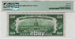 1934 50 $ Réserve Fédérale Note Devise Fr. 2102-bdgs Ba Bloc Pmg Gem Unc 65 Epq