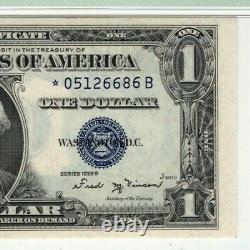 1935 B $ Silver Certificate Star Note Devise Fr. 1611 Pmg Gem Unc 66 Epq