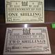 1942 Fidji 1 à 2 Shillings Billet De Banque Unc (rare) 2 Billets, Crisp. (106)