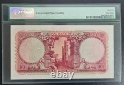 1952-60 Égypte 10 Livres P32 Billet de banque Monnaie UNC PMG 66