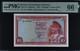 1967 Brunei 10 Ringgit P3a Billet De Banque Monnaie Unc Pmg 66