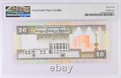 1968 (1994) Koweït 20 Dinars P28 Billet de banque UNC PMG 67 EPQ