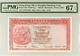 1986 Hong Kong Hsbc Bank 100 Dollars P187d Billet De Banque Devise Unc Pmg 67