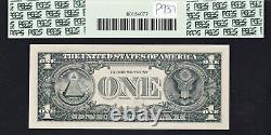 1988 Un billet de réserve fédérale de 1 $ à numéro de série bas à 3 chiffres, en 3D, certifié PCGS 66 PPQ Gem Unc, FRN Rare.