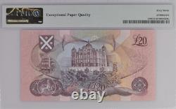 1991-93 Écosse 20 Livres P118 BILLET DE BANQUE CURRENCY UNC PMG 67