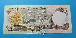 1991 Cayman Islands Currency Board 25 Dollar Bank Note Unc