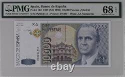 1992 Espagne 10000 Pesetas P166 Billet de banque Monnaie UNC PMG 68