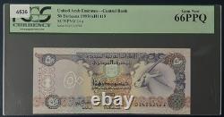 1995/AH1415 Émirats Arabes Unis 50 Dhs Gem UNC PCGS Currency 66 PPQ Pick 14a