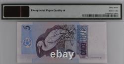 1997 Brésil billet de 5 reais monnaie UNC PMG 67