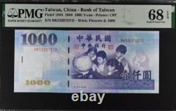 1999 Chine Taïwan 1000 Yuan P1994 BILLET DE BANQUE CURRENCY UNC PMG 68