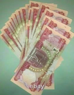 1 000 000 dinars irakiens UN MILLION, neufs UNC, monnaie IQD authentique garantie
