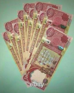 1 000 000 dinars irakiens UN MILLION neufs UNC, monnaie IQD authentique garantie