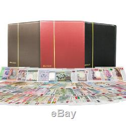 1 100 Pcs Set Different World Banknotes100 Pays Réel Monnaie Unc Relié