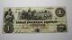 $1 18 Adrian Michigan Mi Obsolète Devise Banque Note Bill Reliure! Cnu++