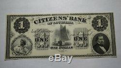 1 $ 18 Nouvelle-orléans En Louisiane La Obsolète Monnaie Bank Note Bill! Crisp Unc ++