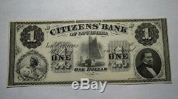 1 $ 18 Nouvelle-orléans En Louisiane La Obsolète Monnaie Bank Note Bill! Crisp Unc ++