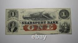 $1 18 Searsport Maine Me Note De Banque De Devises Obsolète Bill Restant Unc++