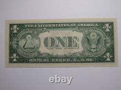$1 1935-G Numéro de série très bas Billet de certificat de monnaie argenté à sceau bleu UNC+