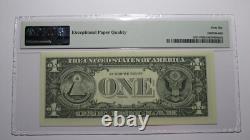 1 $ 1995 Numéro de série Radar Billet de banque de la Réserve fédérale PMG UNC66EPQ