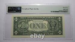 $1 2003 Numéro de série du répéteur Billet de banque de la Réserve fédérale Currency Bank Note Bill PMG UNC67