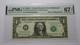 1 2003 Numéro De Série Radar Billet De Banque De La Réserve Fédérale Pmg Unc67epq