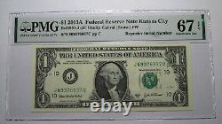 1 2003 Répétiteur Numéro de Série Billet de Banque de la Réserve Fédérale PMG UNC67