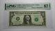 1 $ 2003 Répétition Numéro De Série Réserve Fédérale Monnaie Note De Banque Bill Unc67epq