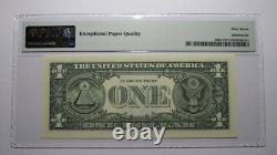 1 $ 2017 Repeater numéro de série Billet de banque de la Réserve fédérale PMG UNC67