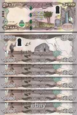 1 million de dinars irakiens 1 000 000 IQD 20 x 50 000 monnaie irakienne authentique