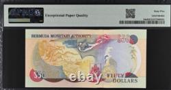 2000 Bermudes 50 Dollars P54a BANQUE NOTE MONNAIE UNC PMG 65 EPQ