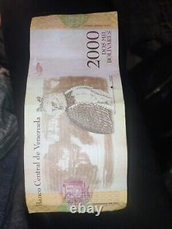 2000 Bolivares 2016 Billet de monnaie en papier du monde UNC