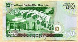 2005 La Royal Bank Of Scotland Plc £ 50 Livres Banknote Monnaie D'argent Unc