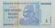 2008 100 Trillions De Dollars Zimbabwe Billet De Banque Aa P-91 Gem Unc Note Devise