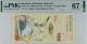 2009 Bermudes 50 Dollars P61a Banque Note Monnaie Unc Pmg 67 Epq A/1