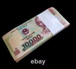 200 pièces x VIETNAM 10000 (10 000) dongs, P-119, polymère, lots de billets UNC