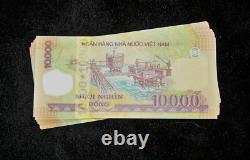 200 pièces x VIETNAM 10000 (10 000) dongs, P-119, polymère, lots de billets UNC