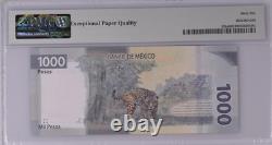 2019 Mexique 1000 Pesos P134a Billet de banque Monnaie UNC PMG 66